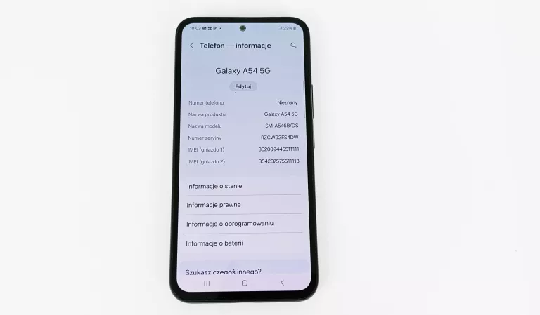 TELEFON SAMSUNG GALAXY A54 5G 8/128GB CZARNY