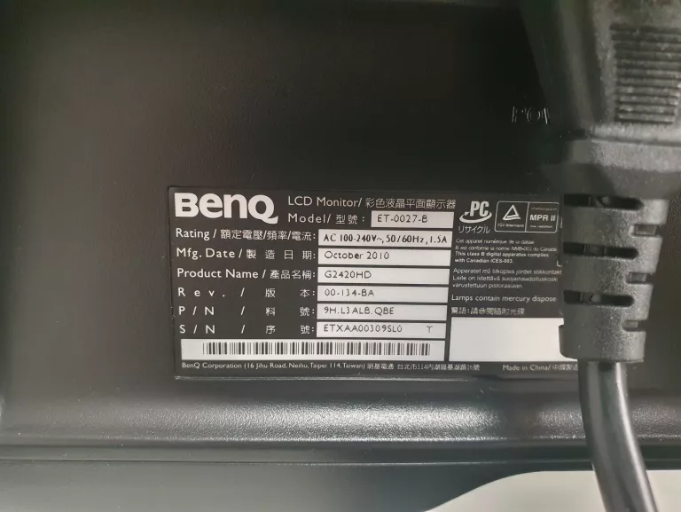 MONITOR BENQ ET 0027-B