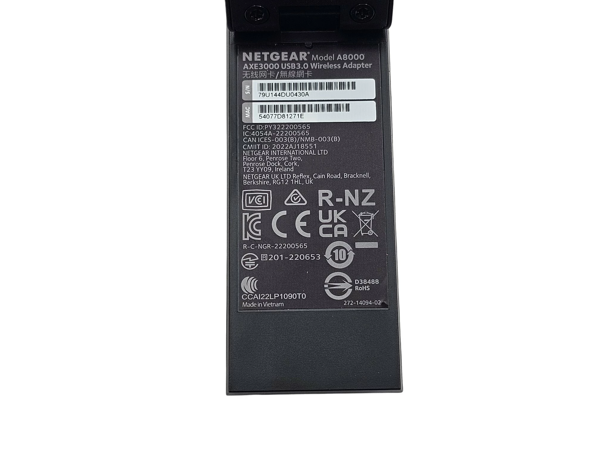 karta-sieciowa-bezprzewodowa-netgear-night-hawk-axe3000-jak-nowy-ean-gtin-606449160994