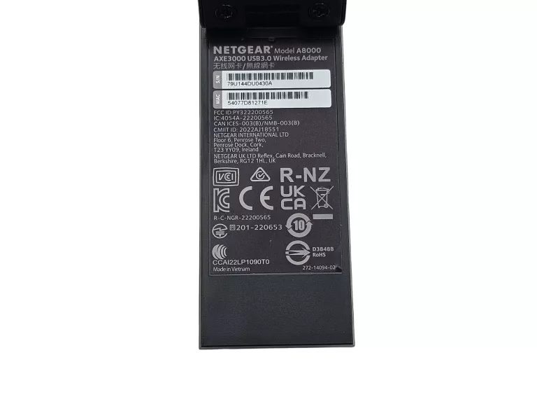 KARTA SIECIOWA BEZPRZEWODOWA NETGEAR NIGHT HAWK AXE3000 - JAK NOWY