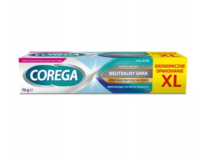 KREM MOCUJĄCY DO PROTEZ COREGA SUPER MOCNY NEURALNY SMAK 70G XL