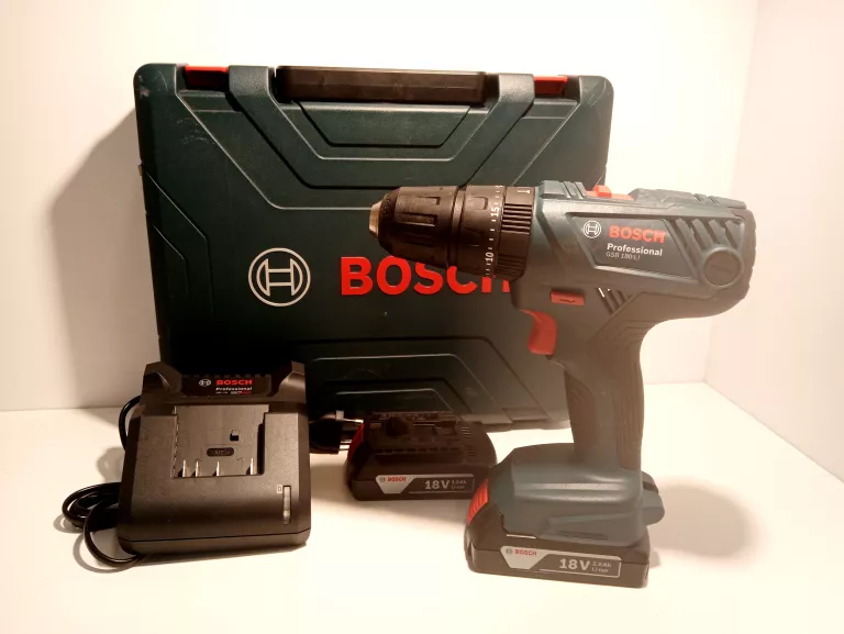 WKRĘTARKA BOSCH GSB 180-LI + 2X AKUMULATOR + ŁADOWARKA