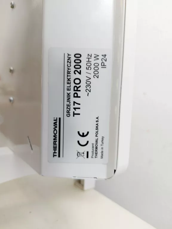 GRZEJNIK ELEKTRYCZNY THERMOVAL