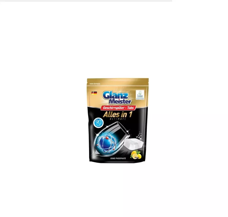 GLANZMEISTER TABLETKI DO ZMYWARKI ALLES IN 1 ULTIMATE 90 SZTUK CYTRYNOWE