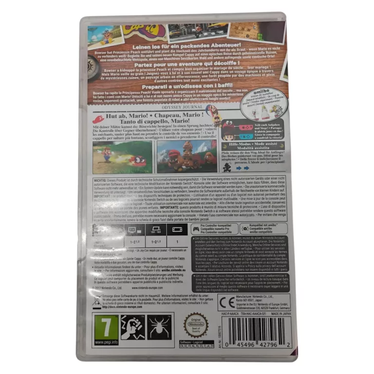 GRA NA NINTENDO SUPER MARIO ODYSSEY