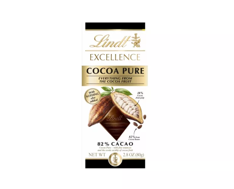 LINDT EXCELLENCE CACAO PUR 82% CACAO 80G