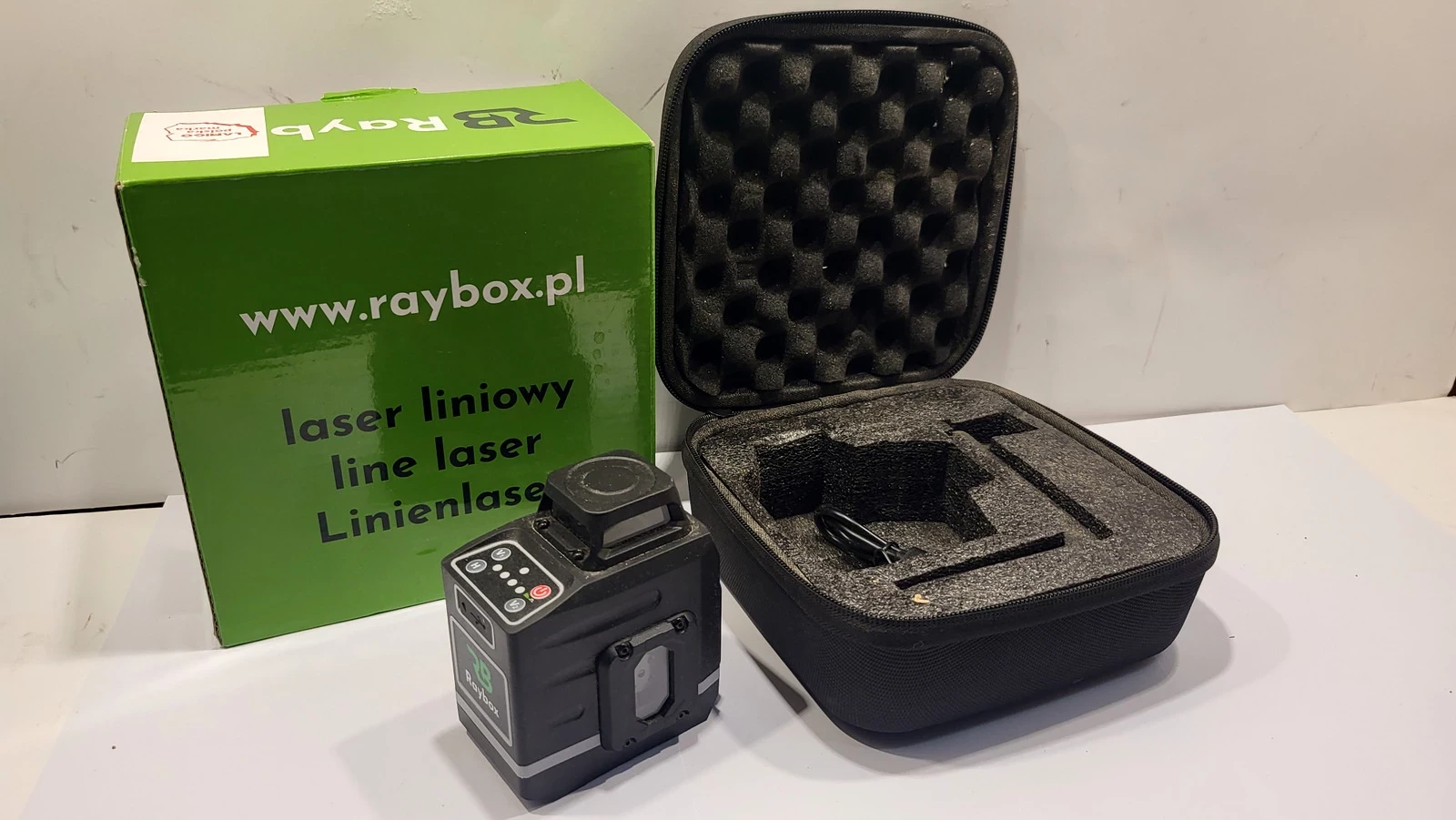 LASER WIELOLINIOWY RAYBOX C21G DO WYZNACZANIA SPADKÓW KĄTÓW PROSTYCH ...