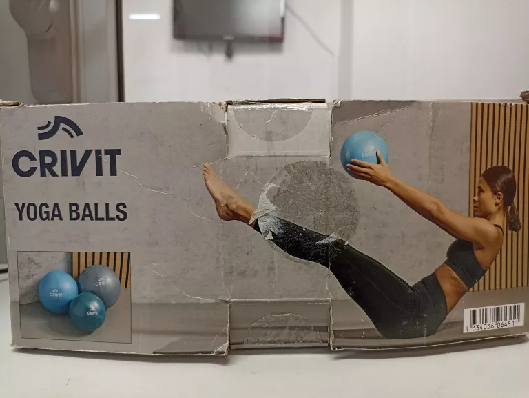 CRIVIT ZESTAW 3 PIŁEK DO JOGI 22 CM