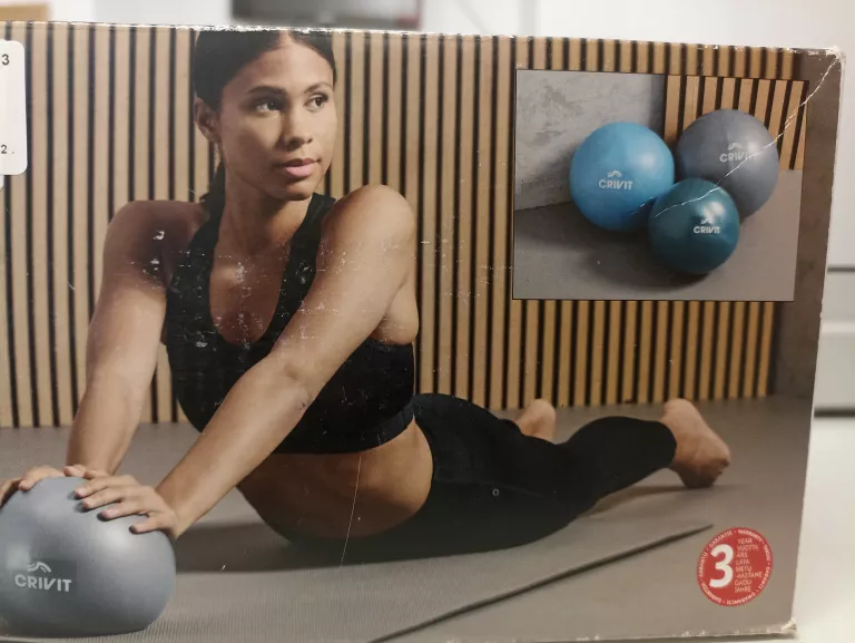 CRIVIT ZESTAW 3 PIŁEK DO JOGI 22 CM