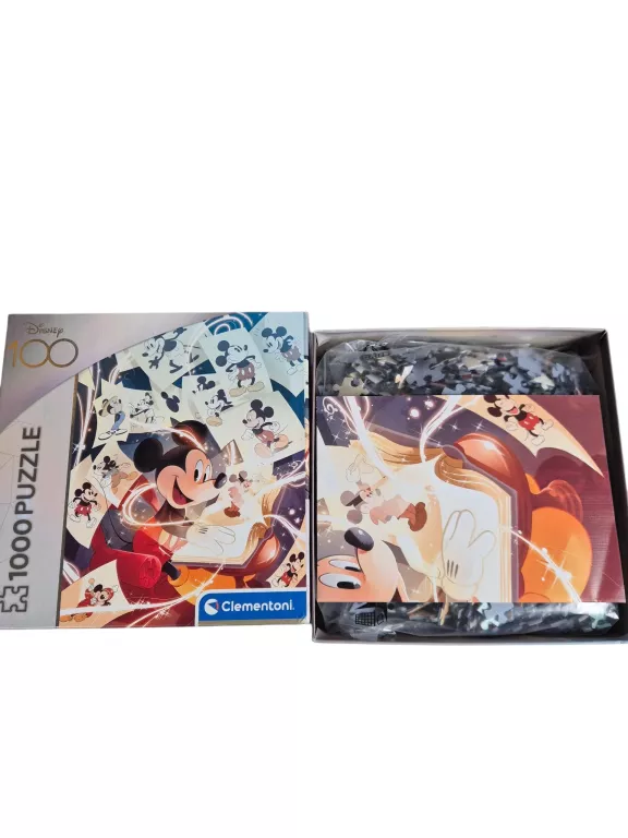PUZZLE 1000 ELEMENTÓW - DISNEY MICKEY - PRZYJĘCIE STAN 9,5 NA 10 FOLIA