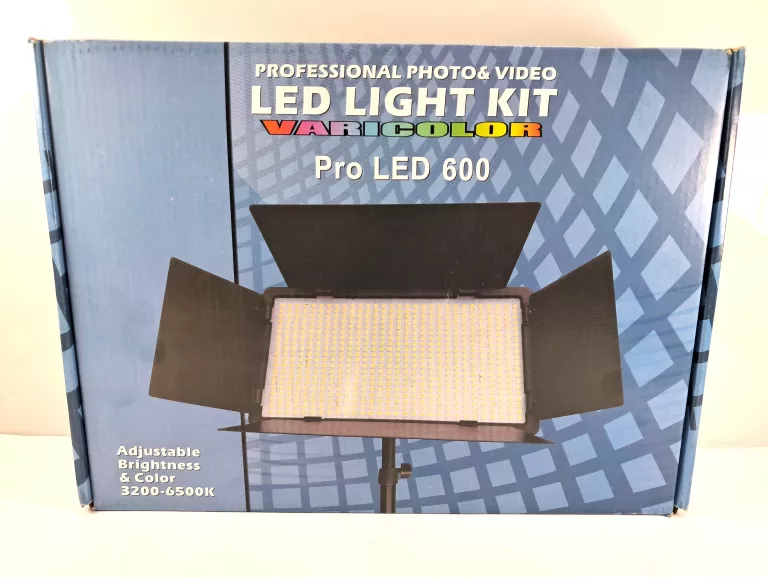 LAMPA PANELOWA STUDYJNA PRO LED 600 REGULACJA KOLORU BARWY