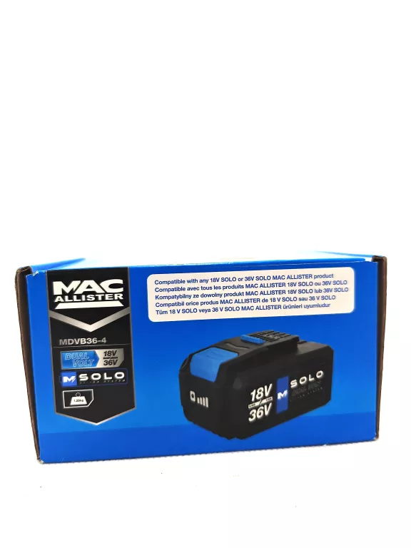 AKUMULATOR LI-ION MACALLISTER 18V 39V 8.0AH 4.0AH MDVB36-4 SOLO