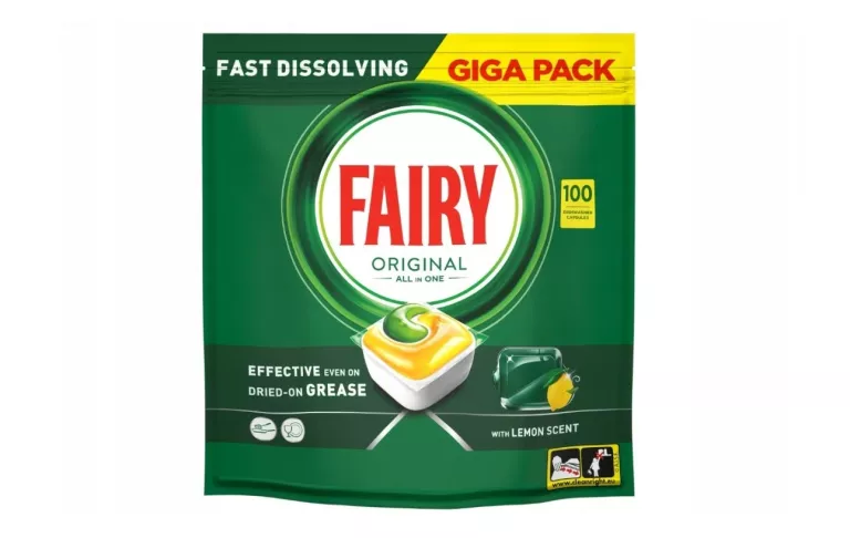 KAPSUŁKI DO ZMYWARKI FAIRY ORIGINAL ALL IN ONE LEMON 100SZT