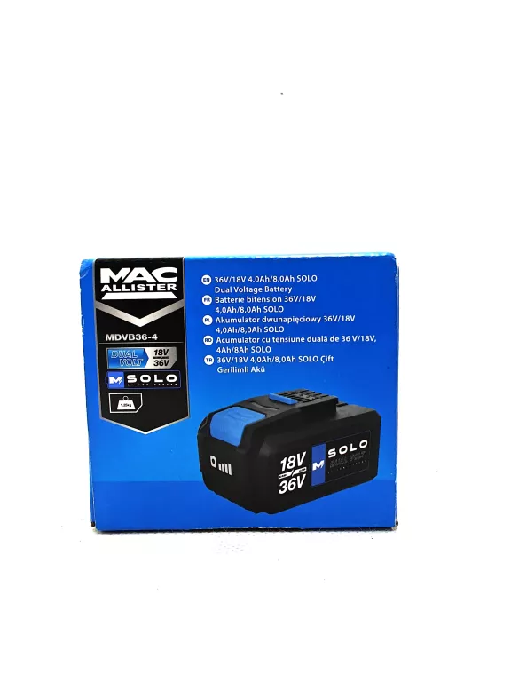AKUMULATOR LI-ION MACALLISTER 18V 39V 8.0AH 4.0AH MDVB36-4 SOLO