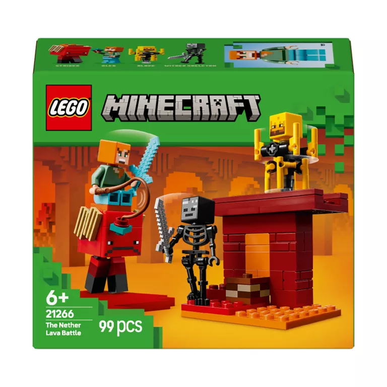 LEGO MINECRAFT BITWA NA MOŚCIE NETHERU 21266