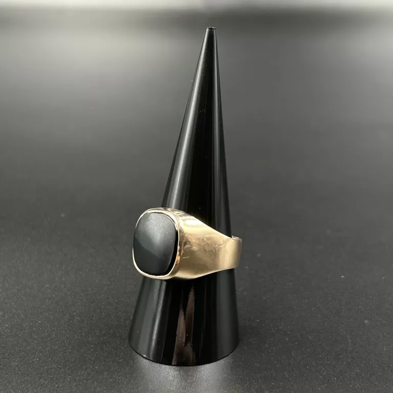 PIĘKNY ZŁOTY MASYWNY SYGNET 585/14K/8,35 G/R. 22