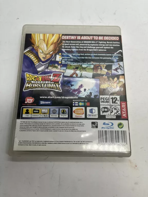 GRA PS3 DRAGONBALL Z BURST LIMIT