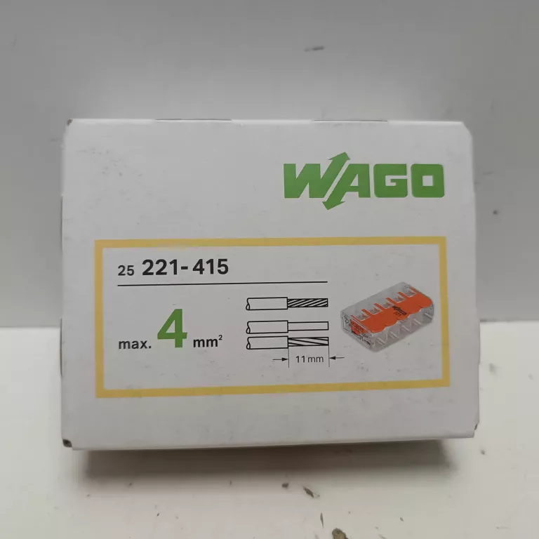 WAGO SZYBKOZŁĄCZKA UNIWERSALNA 5X0,2-4MM2 221-415 OPAK. 25SZT.