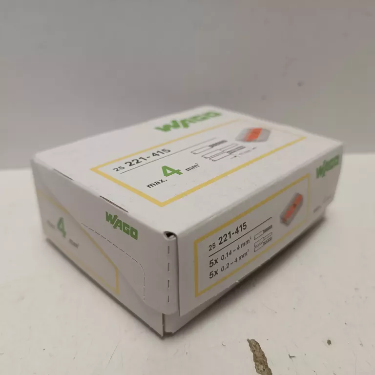WAGO SZYBKOZŁĄCZKA UNIWERSALNA 5X0,2-4MM2 221-415 OPAK. 25SZT.