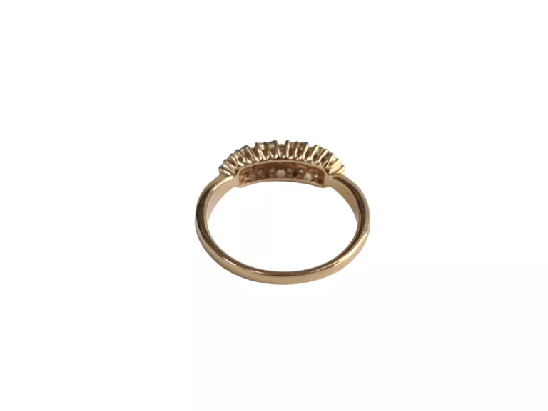 PIĘKNY ZŁOTY PIERŚCIONEK Z BRYLANTAMI 0,40CT P.585 / W,2,41G / R.12