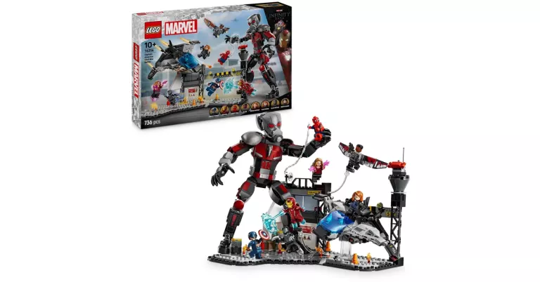 LEGO SUPER HEROES 76314 KAPITAN AMERYKA: WOJNA BOHATERÓW OPAKOWANIE 7/10
