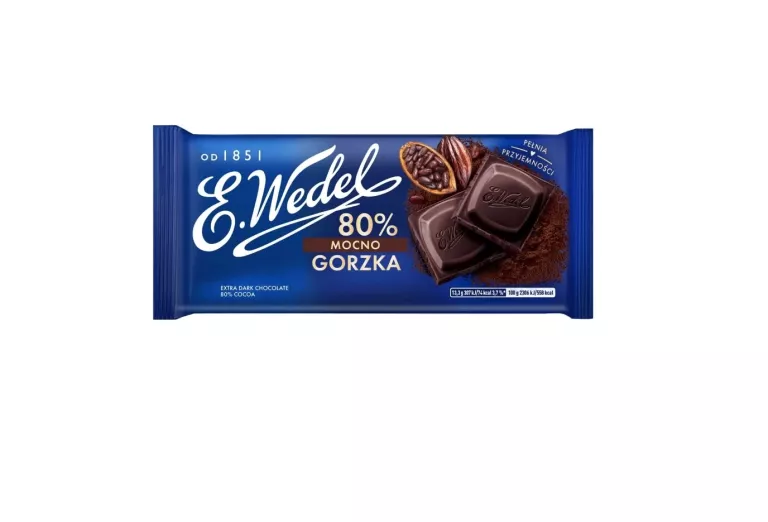 CZEKOLADA MOCNO GORZKA 80 G E.WEDEL