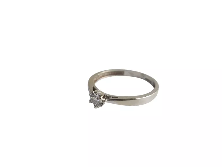 PIĘKNY ZŁOTY PIERŚCIONEK Z BRYLANTEM 0,20CT P.585 / W. 1,62G / R.13