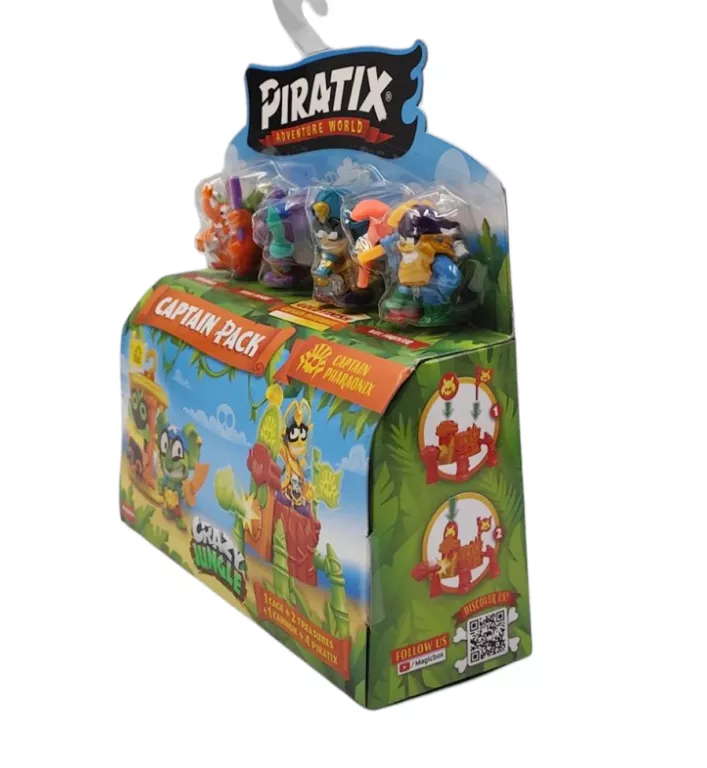 PIRATIX CRAZY JUNGLE CAPTAIN PACK 4 FIGURKI LOSOWE