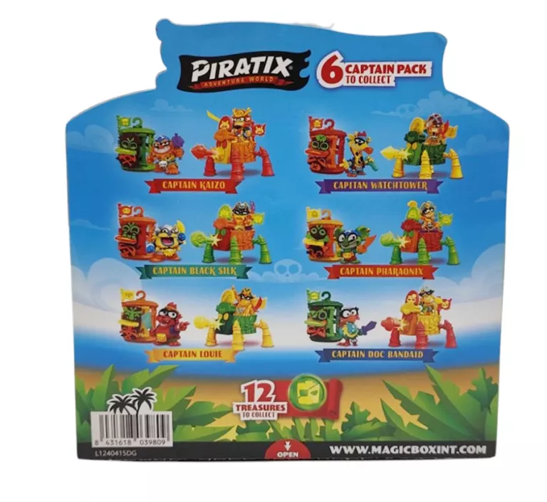PIRATIX CRAZY JUNGLE CAPTAIN PACK 4 FIGURKI LOSOWE