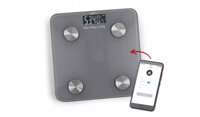 WAGA ŁAZIENKOWA SMART MAXXMEE WAGA BLUETOOTH