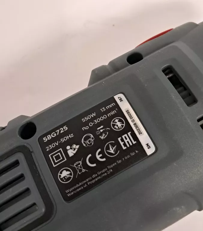 WIERTARKA UDAROWA GRAPHITE 58G725 550W