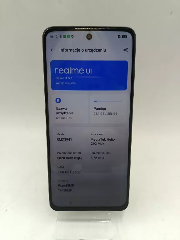TELEFON REALME C75 8GB/256GB KOMPLET