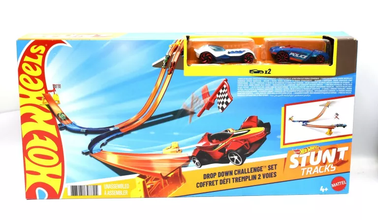 TOR SAMOCHODOWY HOT WHEELS PODWÓJNY ZJAZD TURBO WYŚCIG – DROPDOWN CHALLENG