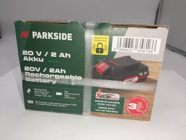 PARKSIDE AKUMULATOR 2AH PAP 20 B1 20V W PUDEŁKU
