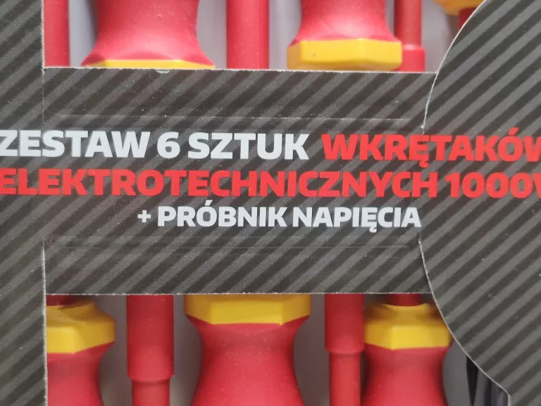 ZESTAW 6 WKRĘTAKÓW ELEKTROTECH. 1000V K2+ PRÓBNIK