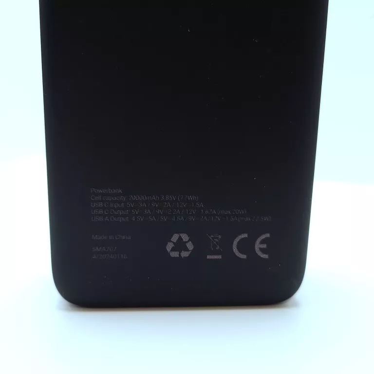 SILVER MONKEY POWERBANK 20.000MAH USB-A USB-C PD 22,5W