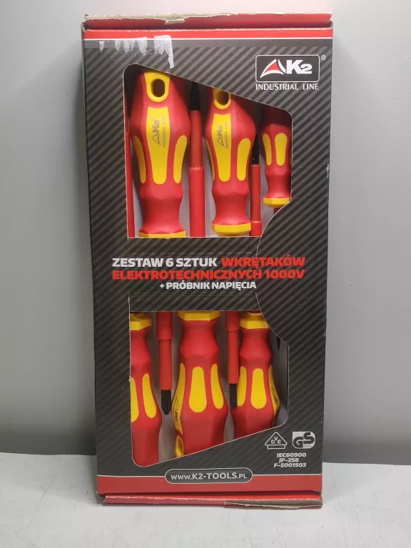 ZESTAW 6 WKRĘTAKÓW ELEKTROTECH. 1000V K2+ PRÓBNIK