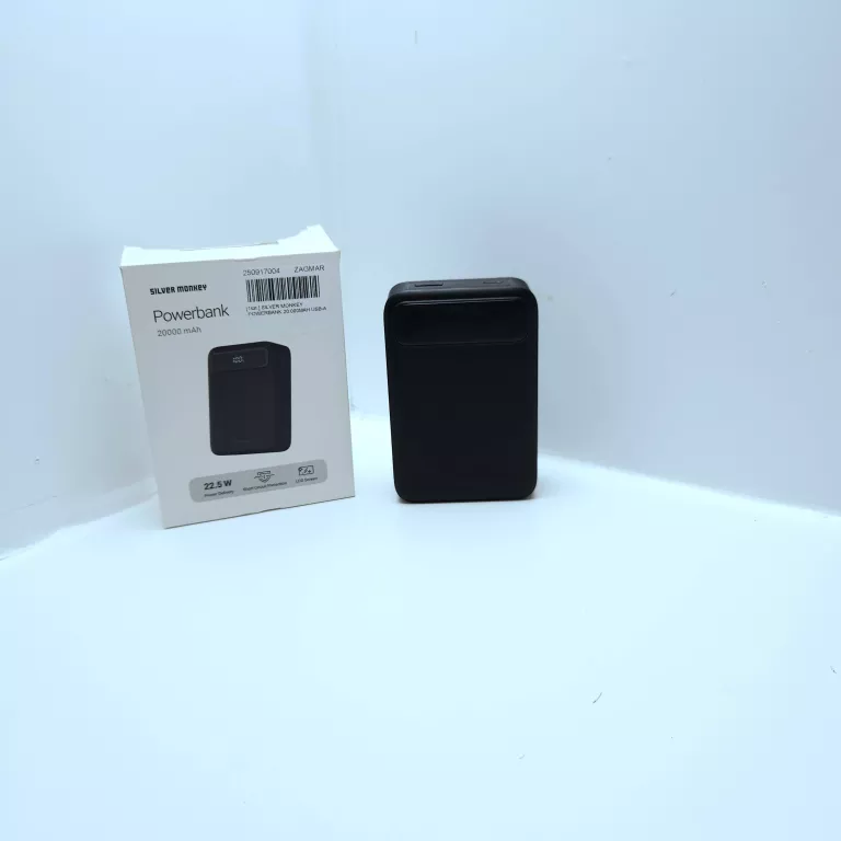 SILVER MONKEY POWERBANK 20.000MAH USB-A USB-C PD 22,5W
