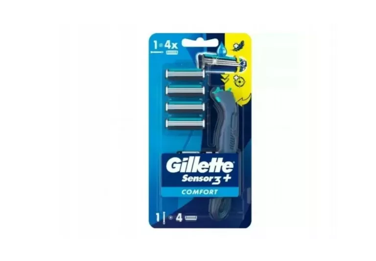 MASZYNKA DO GOLENIA GILLETTE SENSOR 3+ COMFORT + 4 WKŁADY