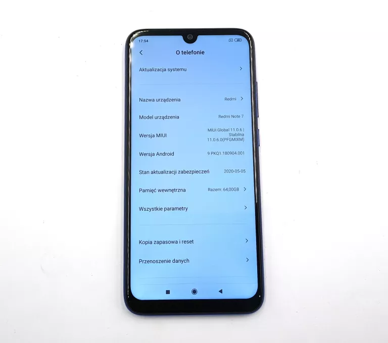 TELEFON REDMI NOTE 7 NIEBIESKI