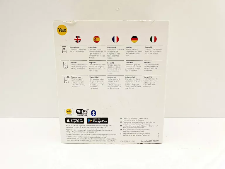SMART OPENER - INTELIGENTNY SYSTEM DO BRAM I GARAŻY YALE 05/102310/BW WIFI