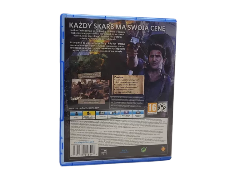 UNCHARTED 4 KRES ZLODZIEJA KONSOLA PS4 WERSJA POLSKA