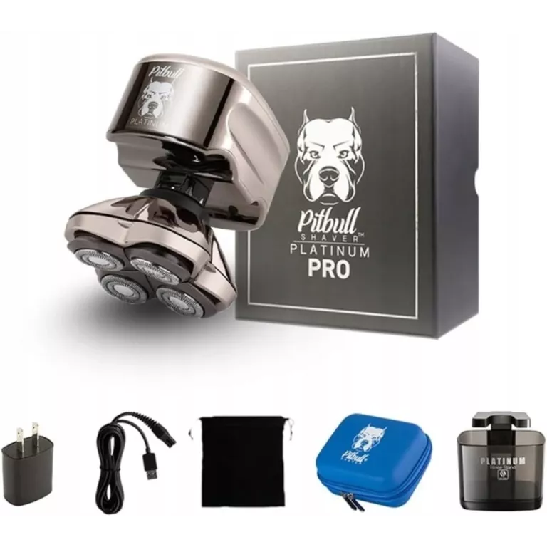GOLARKA MĘSKA ELEKTRYCZNA SKULL SHAVER PITBULL PLATINUM PRO WŁOSY I ZAROST