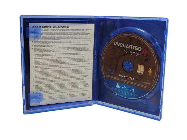 UNCHARTED 4 KRES ZLODZIEJA KONSOLA PS4 WERSJA POLSKA