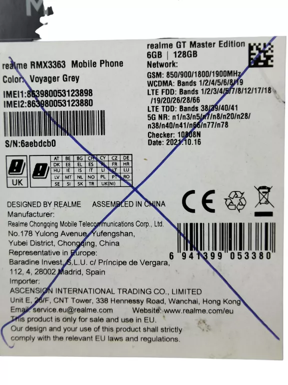 TELEFON REALME GT MASTER EDITION KOMPLET