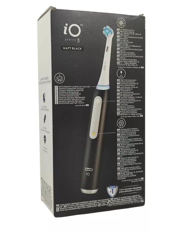SZCZOTECZKA ELEKTRYCZNA MAGNETYCZNA ORAL-B IO SERIES 3 - MATOWY CZARNY
