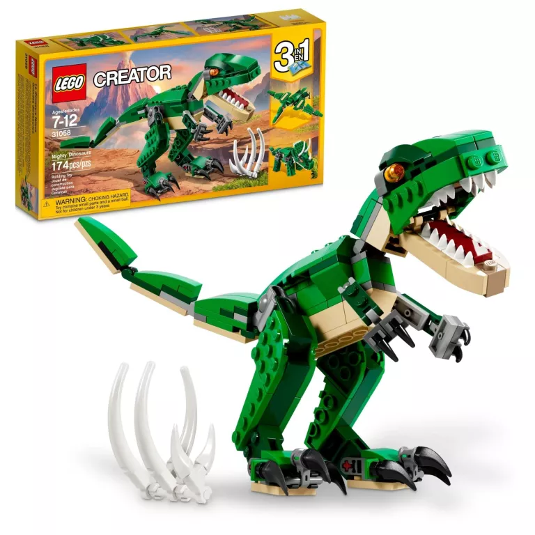 LEGO CREATOR 3 W 1 31058 POTĘŻNE DINOZAURY