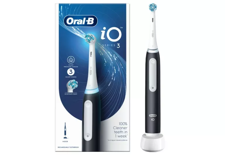 SZCZOTECZKA ELEKTRYCZNA MAGNETYCZNA ORAL-B IO SERIES 3 - MATOWY CZARNY