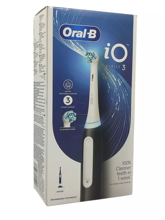 SZCZOTECZKA ELEKTRYCZNA MAGNETYCZNA ORAL-B IO SERIES 3 - MATOWY CZARNY