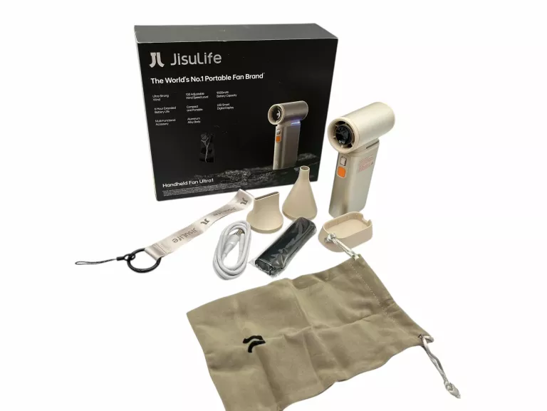 JISULIFE MINI WENTYLATOR 2 W 1 Z FUNKCJĄ AIR-DUSTER HANDHEAD FAN ULTRA 1